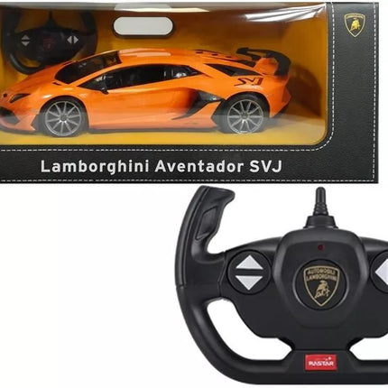 Automobilis R/C Lamborghini Aventador Rastar 1:14 Oranžinis