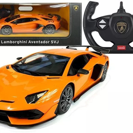 Automobilis R/C Lamborghini Aventador Rastar 1:14 Oranžinis