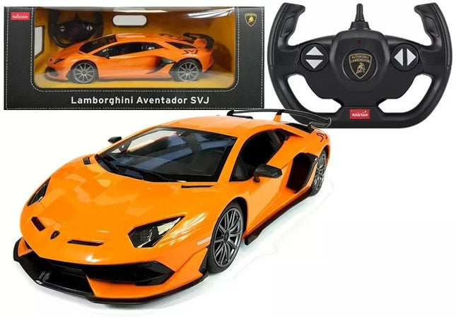 Automobilis R/C Lamborghini Aventador Rastar 1:14 Oranžinis