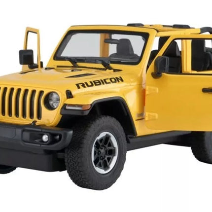 R/C Jeep Wrangler Rubicon 1:14 Rastar Geltonas