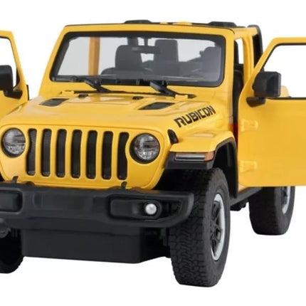 R/C Jeep Wrangler Rubicon 1:14 Rastar Geltonas