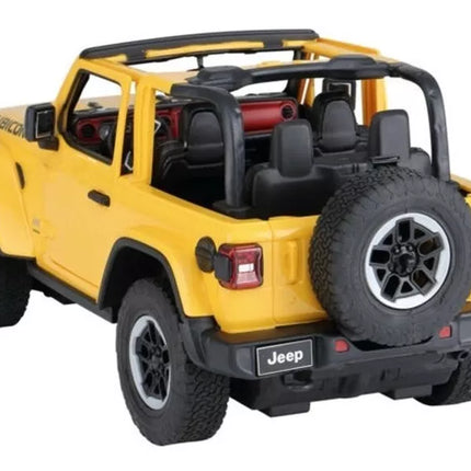 R/C Jeep Wrangler Rubicon 1:14 Rastar Geltonas