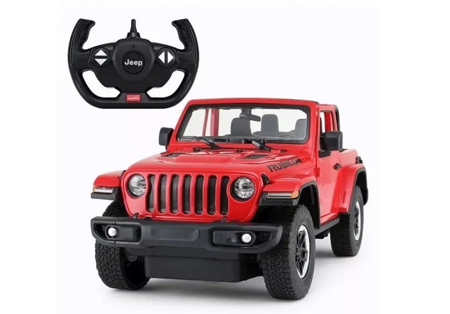 R/C Jeep Wrangler Rubicon 1:14 Rastar Raudonas