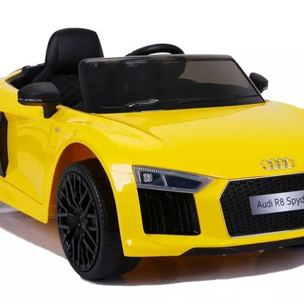 Didelis vaikiškas elektromobilis Audi R8 JJ2198, geltonas