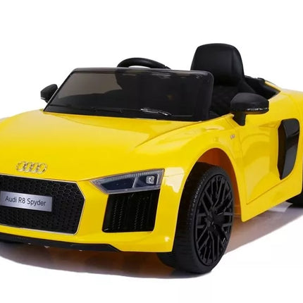 Didelis vaikiškas elektromobilis Audi R8 JJ2198, geltonas