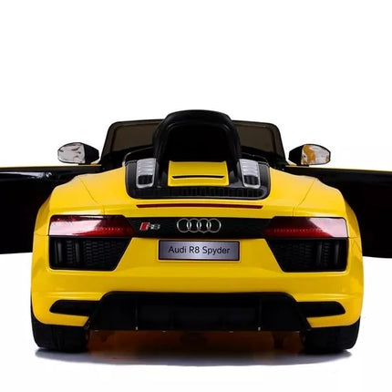 Didelis vaikiškas elektromobilis Audi R8 JJ2198, geltonas