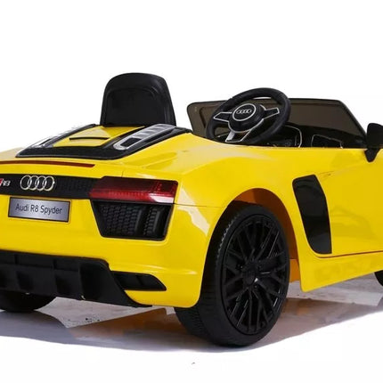 Didelis vaikiškas elektromobilis Audi R8 JJ2198, geltonas