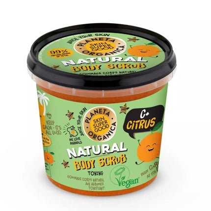 Natura Siberica "Citrus" natūralus kūno šveitiklis 360ml
