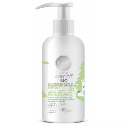 Natura Siberica Ekologiškas sertifikuotas kūdikių šampūnas ir prausimosi želė 2in1 be ašarų 250ml