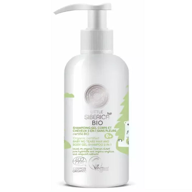 Natura Siberica Ekologiškas sertifikuotas kūdikių šampūnas ir prausimosi želė 2in1 be ašarų 250ml