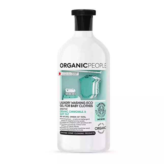 Ekologiškas skalbimo gelis "Organic People" ramunėlių ir muilo riešutų, 200ml