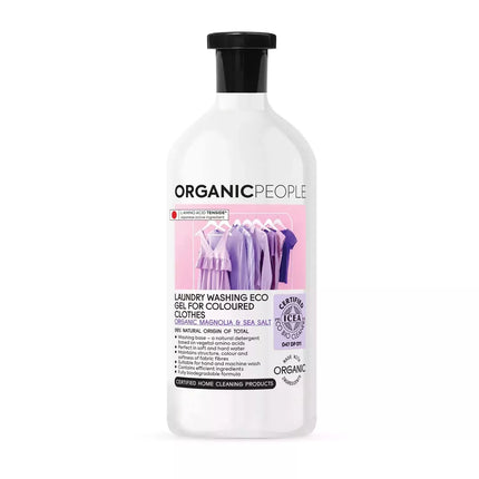 Organic People Magnolijos ir Jūros Druskos Skalbimo Gelis Spalvotiems Drabužiams 200ml