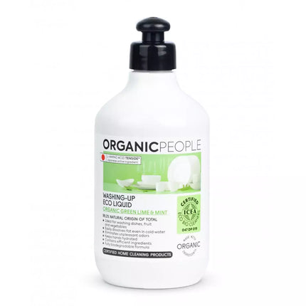 ORGANIC PEOPLE ekologiškas indų ploviklis su laimo ir mėtų kvapu 200ml