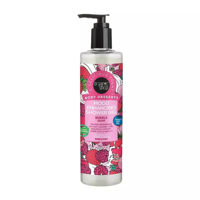 Organic Shop Kūno Desertai "Bubblegum" nuotaiką gerinantis dušo želė 280ml