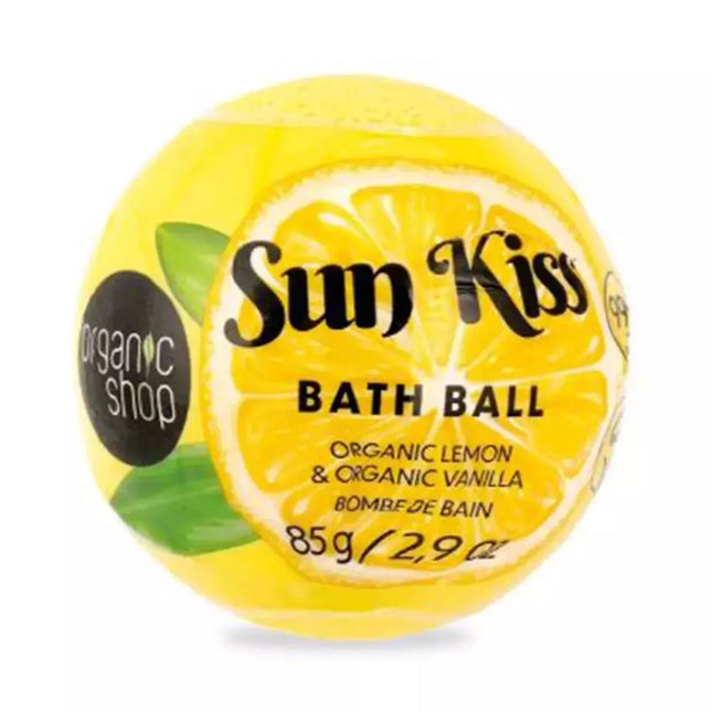 Natura Siberica Saulės bučkis Organinė citrinos vonios bomba 85g