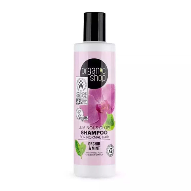 Organic Shop Natura Siberica Orchid & Mint Šampūnas Normaliems Plaukams 280ml