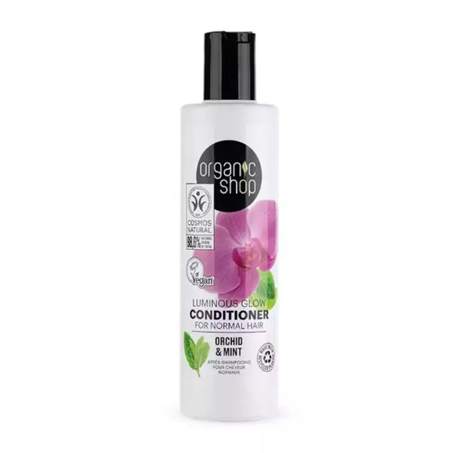 Organic Shop Natura Siberica Orchid & Mint kondicionierius normaliems plaukams 280ml