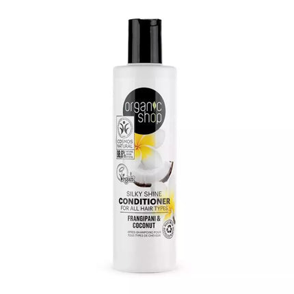 Organic Shop Natura Siberica Frangipani ir Kokosų Kondicionierius Visų Tipų Plaukams 280ml