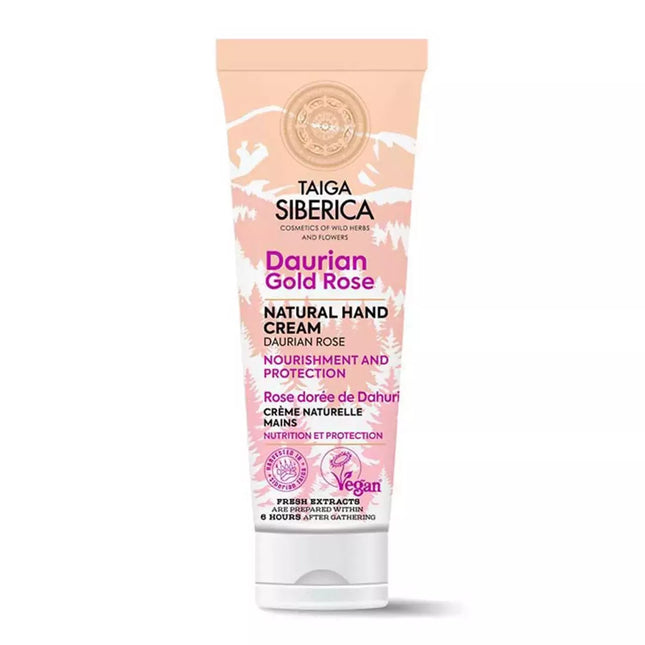 Natura Siberica Taigos rankų kremas Daurijos auksinė rožė natūralus 1vnt.