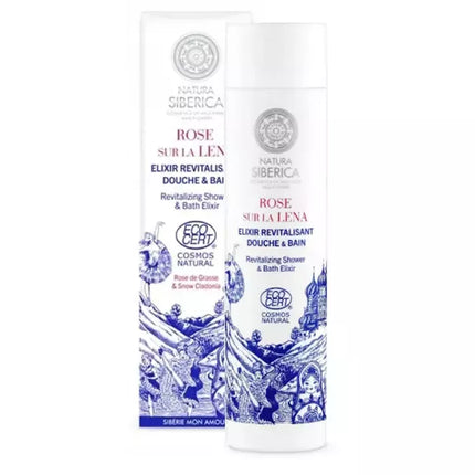 Natura Siberica Lena Rose Atgaivinamasis Dušo ir Vonių Eliksyras 200ml