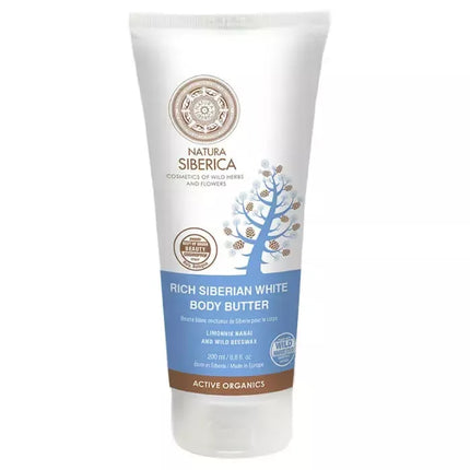 Natura Siberica Intensiai Sibiro baltoji kūno sviestas 200ml