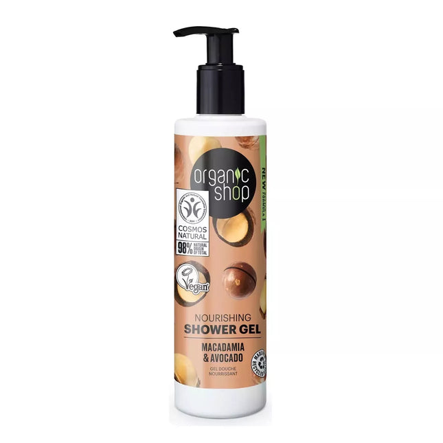 Organic Shop Makadamijų ir Avokadų Dušo Gelis 280ml