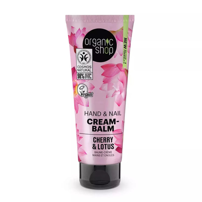 Organic Shop Vyšnių ir Lotoso Nagų Kremas-Balzamas 75ml