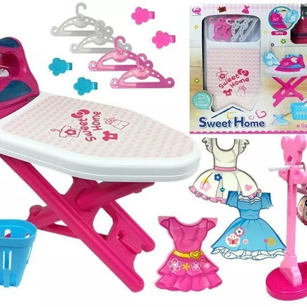 Rožinis lygintuvas, lyginimo lenta, pakabos