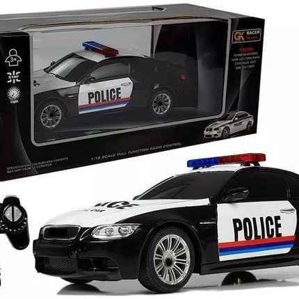 RC automobilis policijos 1:18 R/C