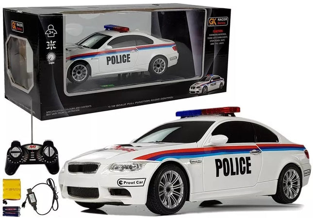 RC automobilis policijos 1:18 R/C
