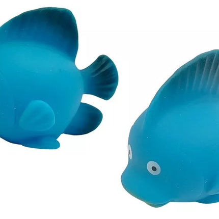 Didelis žaislinių žuvų rinkinys maudynėms + sietelis