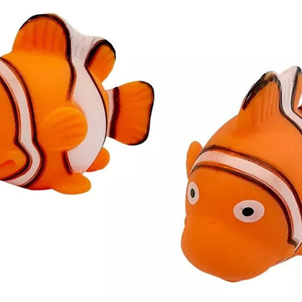 Didelis žaislinių žuvų rinkinys maudynėms + sietelis