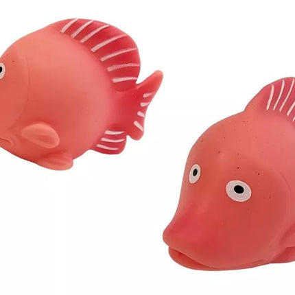 Didelis žaislinių žuvų rinkinys maudynėms + sietelis