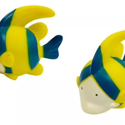 Didelis žaislinių žuvų rinkinys maudynėms + sietelis