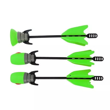 Lanko rinkinys su 3 strėlėmis, sportinis, žalias, 58 cm