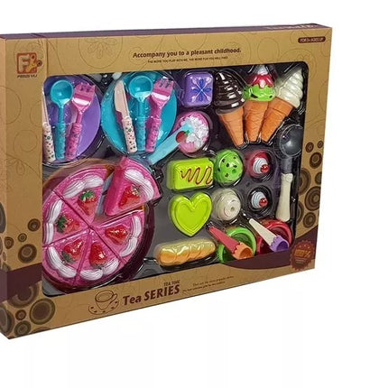 Saldainių, desertų, ledų, sausainių rinkinys su priedais