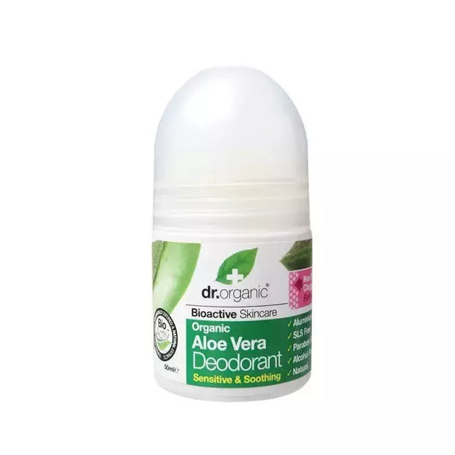 DR ORGANIC Aloe Vera rutulinis dezodorantas 50ml