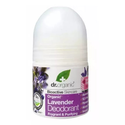 Dr Organic Levandų dezodorantas rutuliukas 50ml