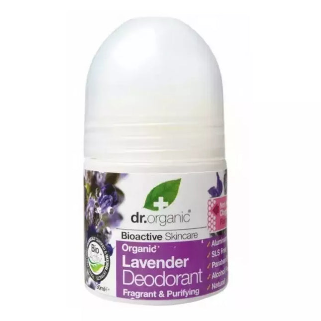 Dr Organic Levandų dezodorantas rutuliukas 50ml