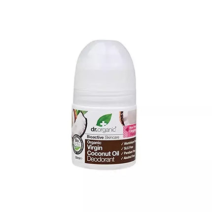 Dr Organic Virgin Coconut Oil dezodorantas rutulinis 50ml