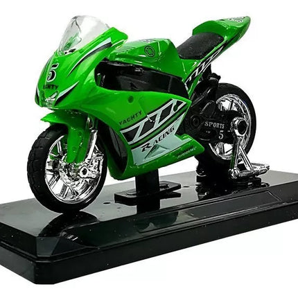 Sportinis motociklas su garsais 1:18 4 spalvos