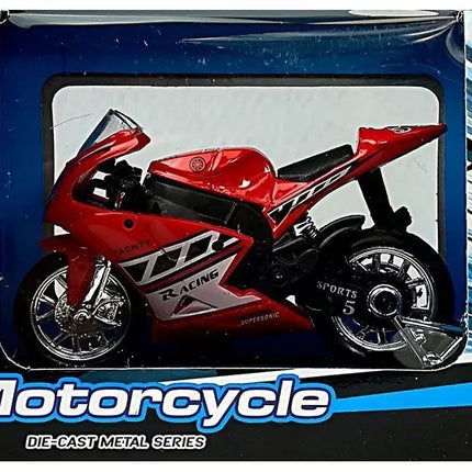 Sportinis motociklas su garsais 1:18 4 spalvos