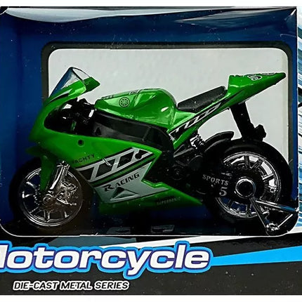 Sportinis motociklas su garsais 1:18 4 spalvos