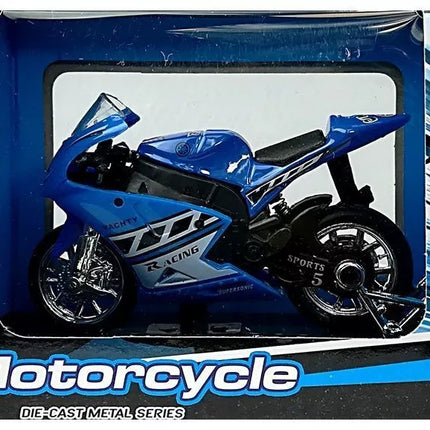 Sportinis motociklas su garsais 1:18 4 spalvos