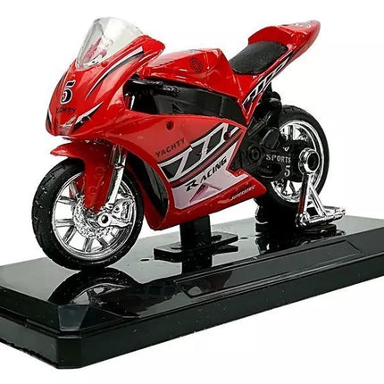 Sportinis motociklas su garsais 1:18 4 spalvos