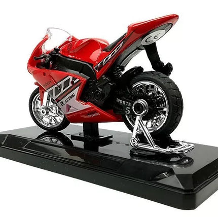 Sportinis motociklas su garsais 1:18 4 spalvos