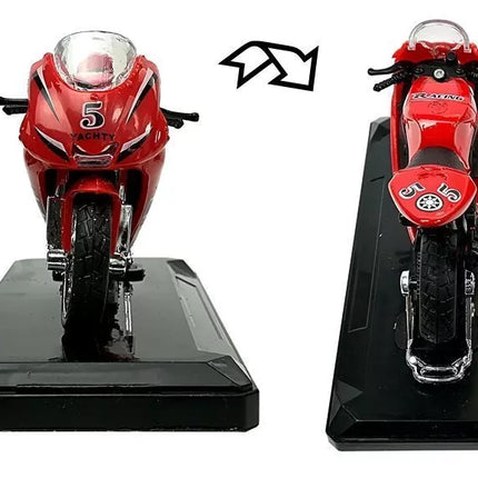 Sportinis motociklas su garsais 1:18 4 spalvos