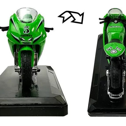 Sportinis motociklas su garsais 1:18 4 spalvos