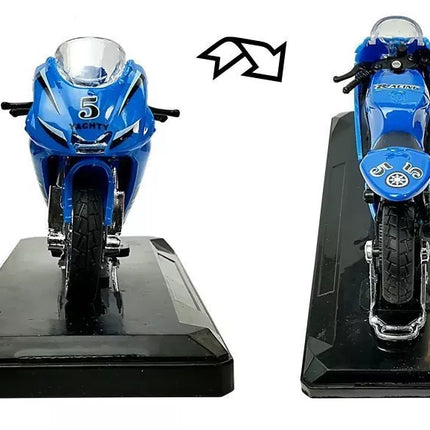 Sportinis motociklas su garsais 1:18 4 spalvos