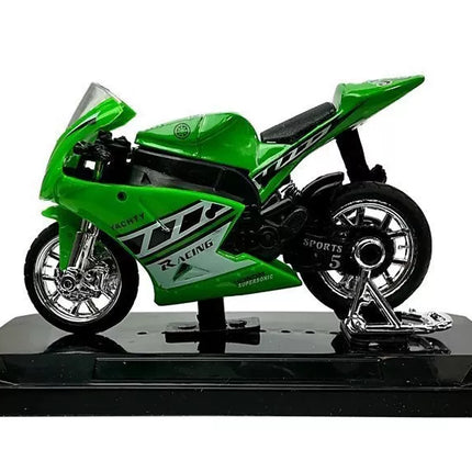 Sportinis motociklas su garsais 1:18 4 spalvos